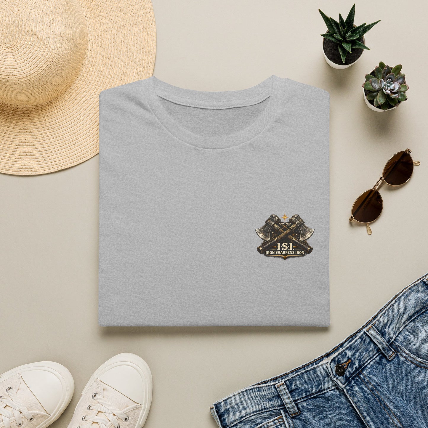 T-Shirt - Rustic Hunting Badge "ISI Outfitters" Chest Logo