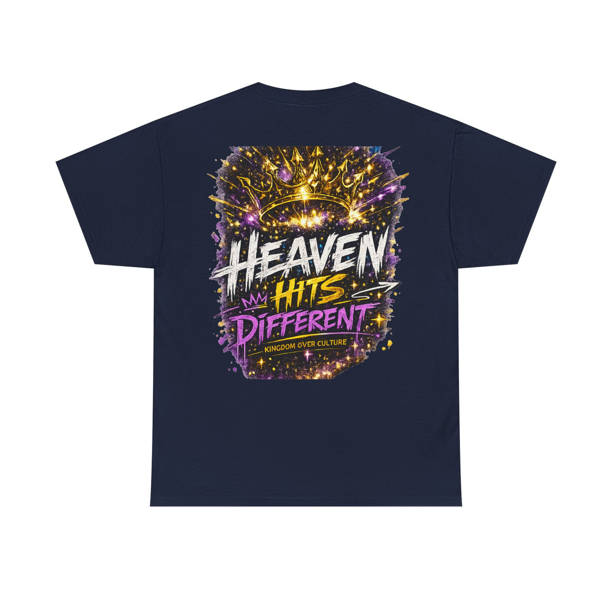 Heaven Hits Different Christian T-Shirt - product view