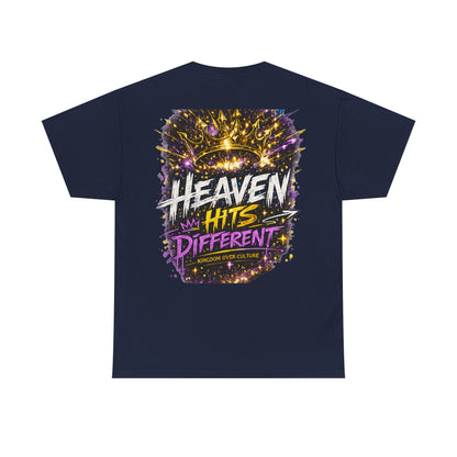 Heaven Hits Different Christian T-Shirt - product view