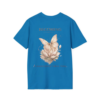 Becoming Butterfly T-Shirt — Inspirational Women’s Growth Tee