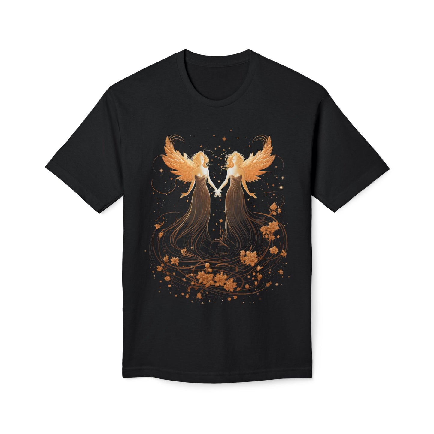 Angel Wings T‑Shirt — Ethereal Twin Angels Design