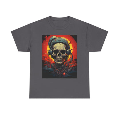 Cyberpunk Skull Astronaut Retro Graphic T-Shirt - product view