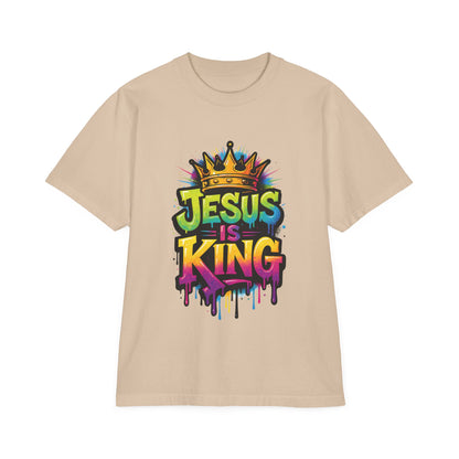 Jesus Is King T-Shirt — Colorful Graffiti Faith Tee