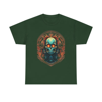 Steampunk Skull T-Shirt | Copper Gear Graphic - product view
