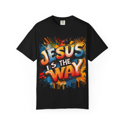 Jesus Is The Way T-Shirt — Colorful Street Art Christian Tee