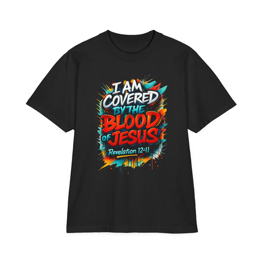 Covered by the Blood of Jesus T-Shirt — Revelation 12:11 Christian Tee