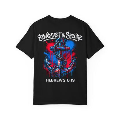 Hebrews 6:19 Anchor T‑Shirt — "Steadfast & Secure" Christian Faith Tee