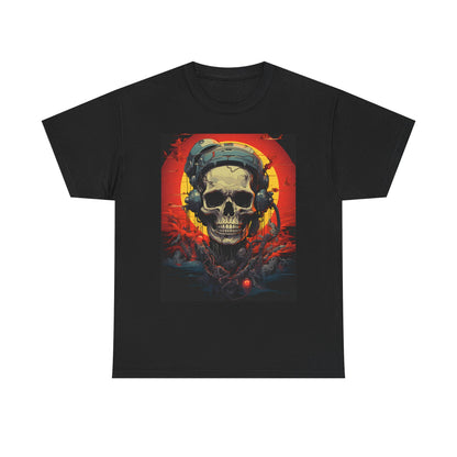 Cyberpunk Skull Astronaut Retro Graphic T-Shirt - product view