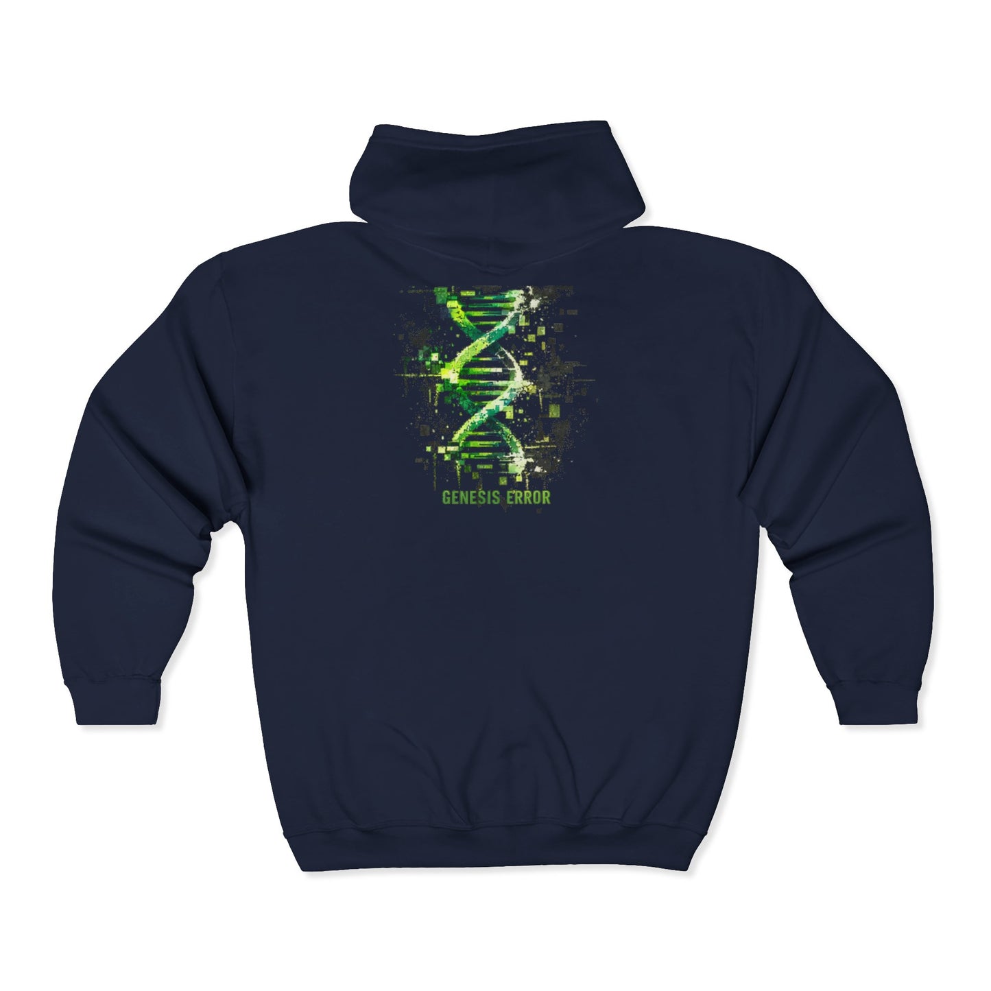 DNA Science Hoodie - Genetics Nerd Full-Zip Zip-Up Sweatshirt
