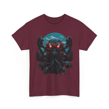 Cosmic Horror Creature T-Shirt | Retro Alien Graphic - product view