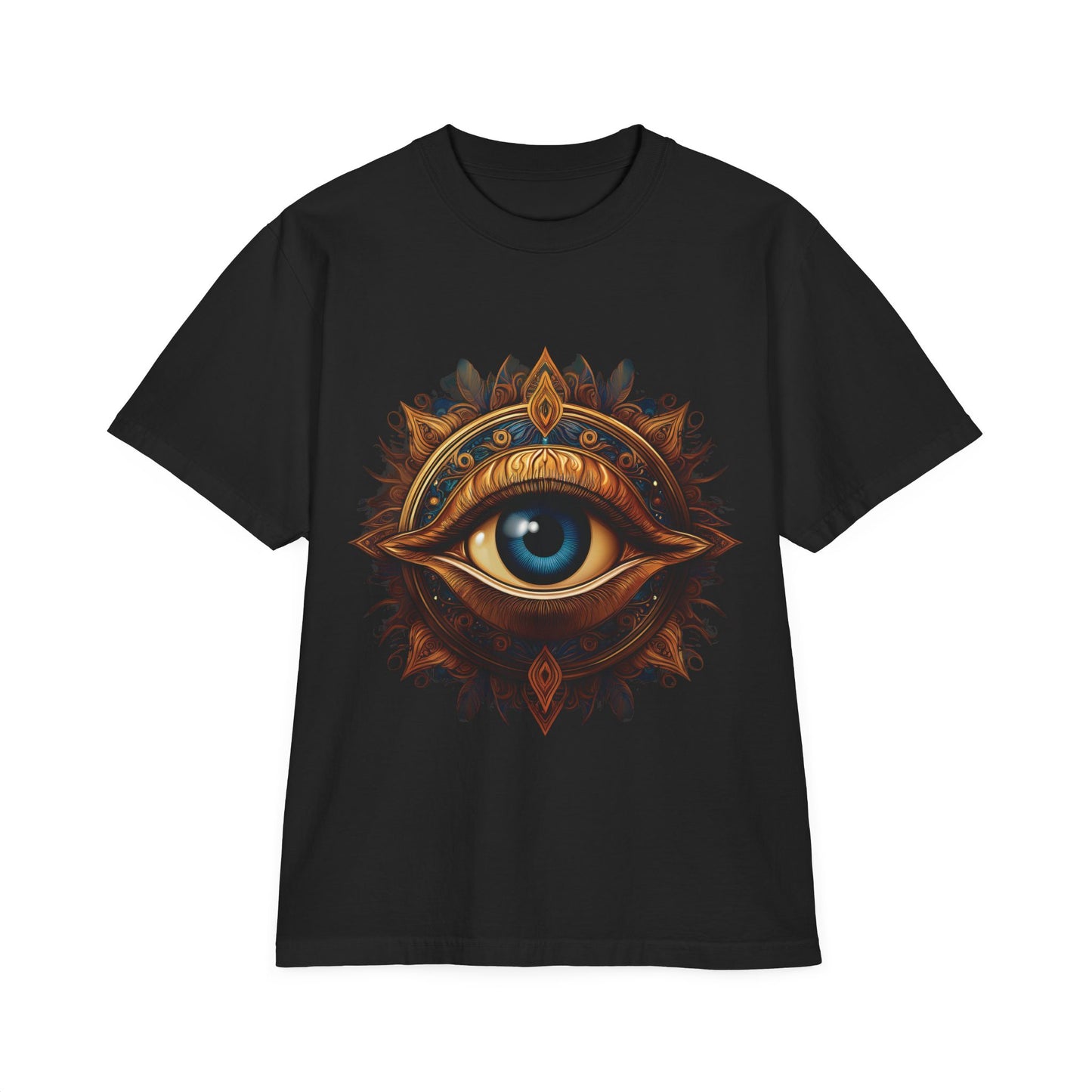 Mystic All-Seeing Eye T-Shirt — Boho Spiritual Graphic Tee