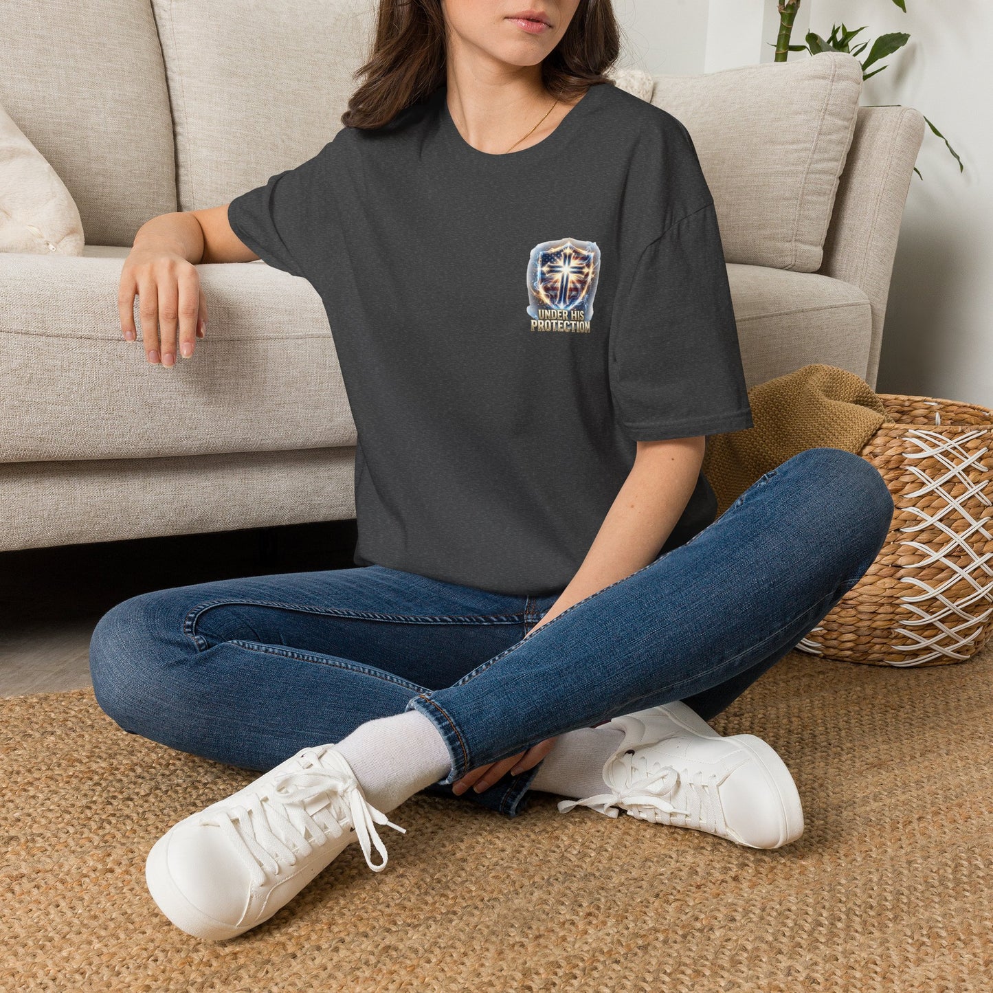 Armor of God Christian T-Shirt | Defend Freedom Faith Graphic Tee | Under His Protection Bible Shirt