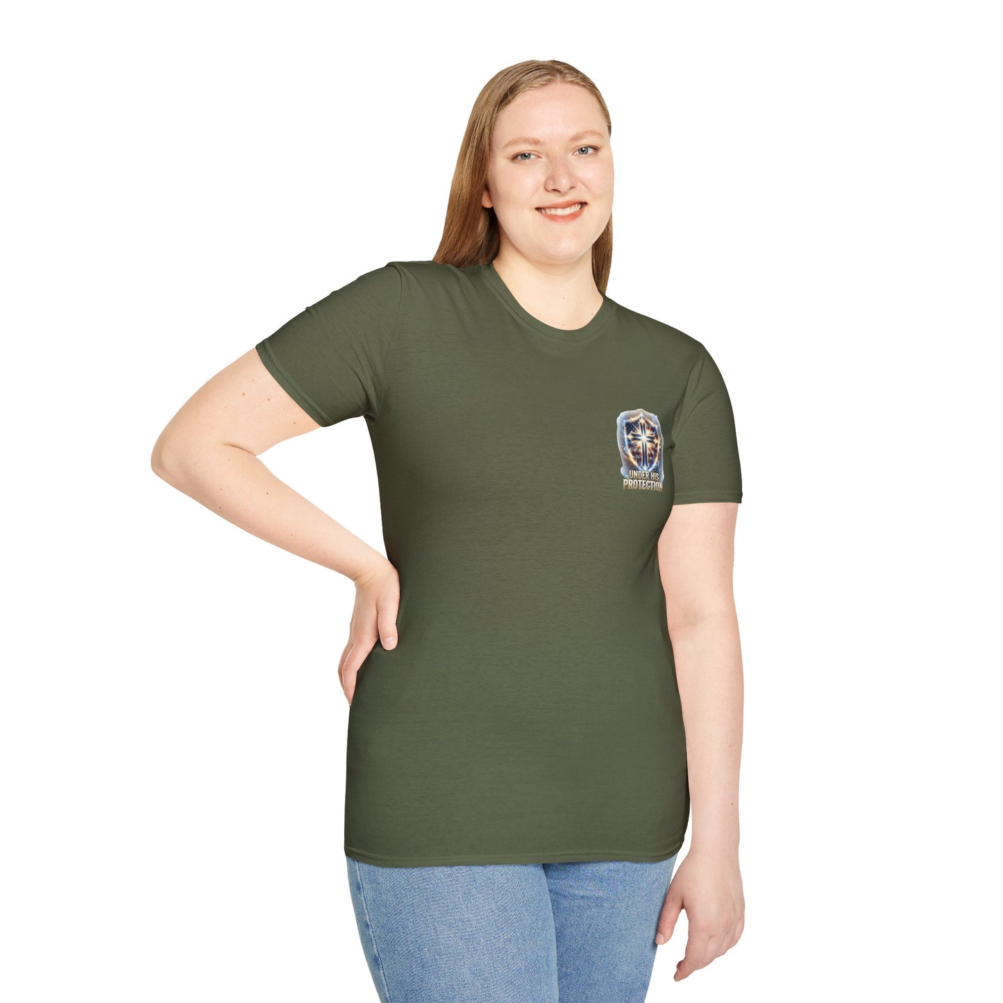 Armor of God Christian T-Shirt | Defend Freedom Faith Graphic Tee | Under His Protection Bible Shirt