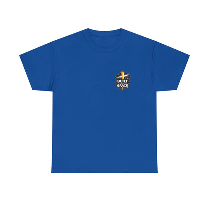 Built By Grace Christian Graphic T-Shirt | Still Under Construction Faith Streetwear Tee
