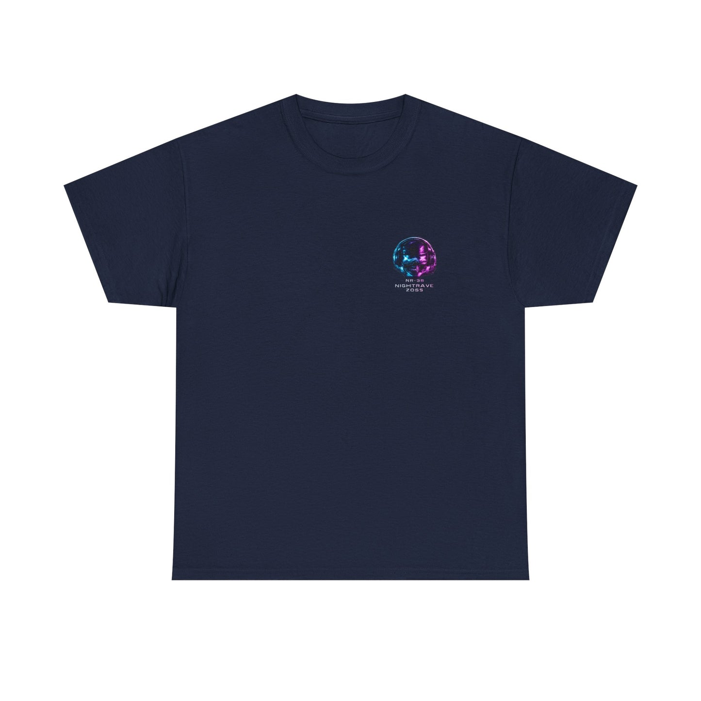 Nightrave 2099 T-Shirt | Cyberpunk Skull DJ Graphic Tee, Neon Rave Streetwear Shirt