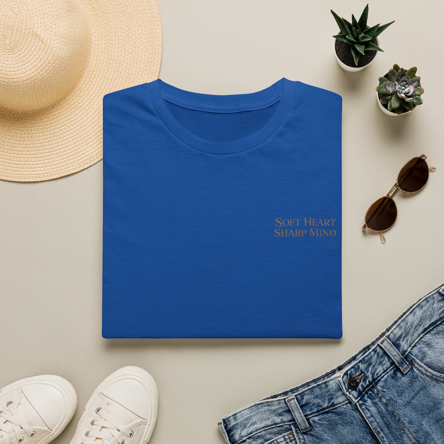 Soft Heart Sharp Mind Tee — Inspirational Minimalist Graphic T-Shirt