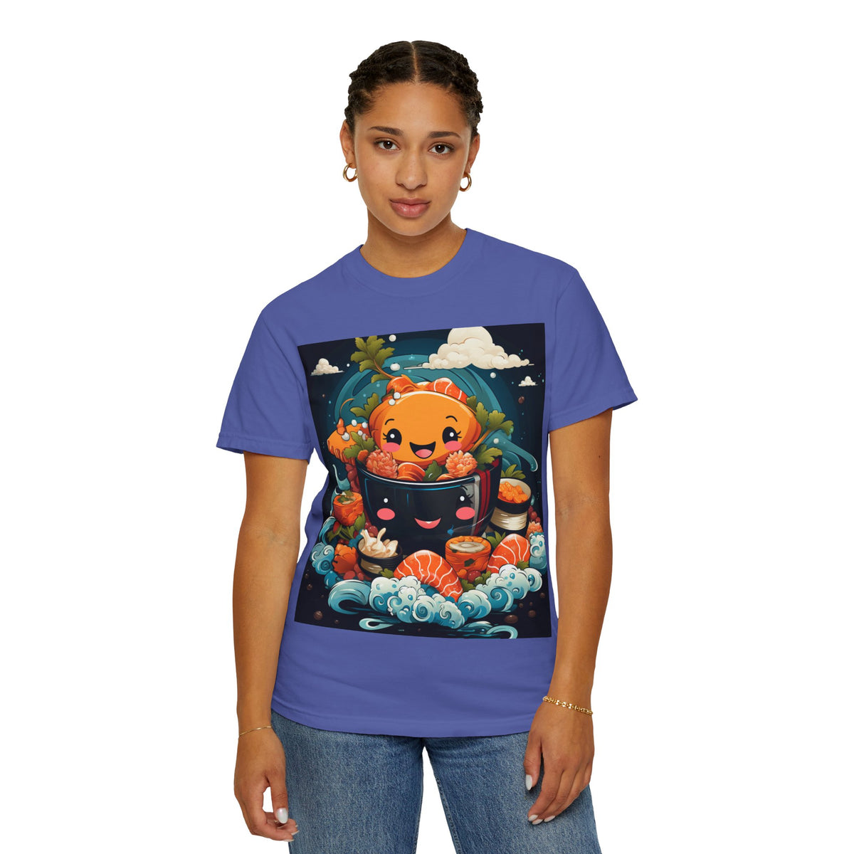 Cute Ramen Bowl T-Shirt | Foodie Graphic Tee - product view