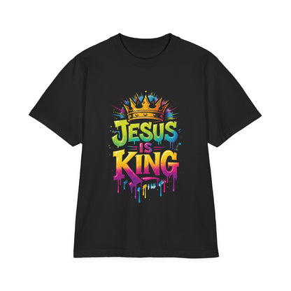 Jesus Is King T-Shirt — Colorful Graffiti Faith Tee