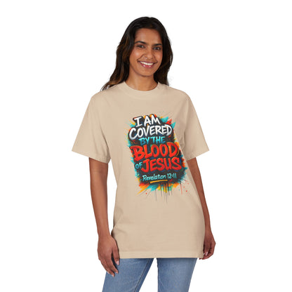 Covered by the Blood of Jesus T-Shirt — Revelation 12:11 Christian Tee