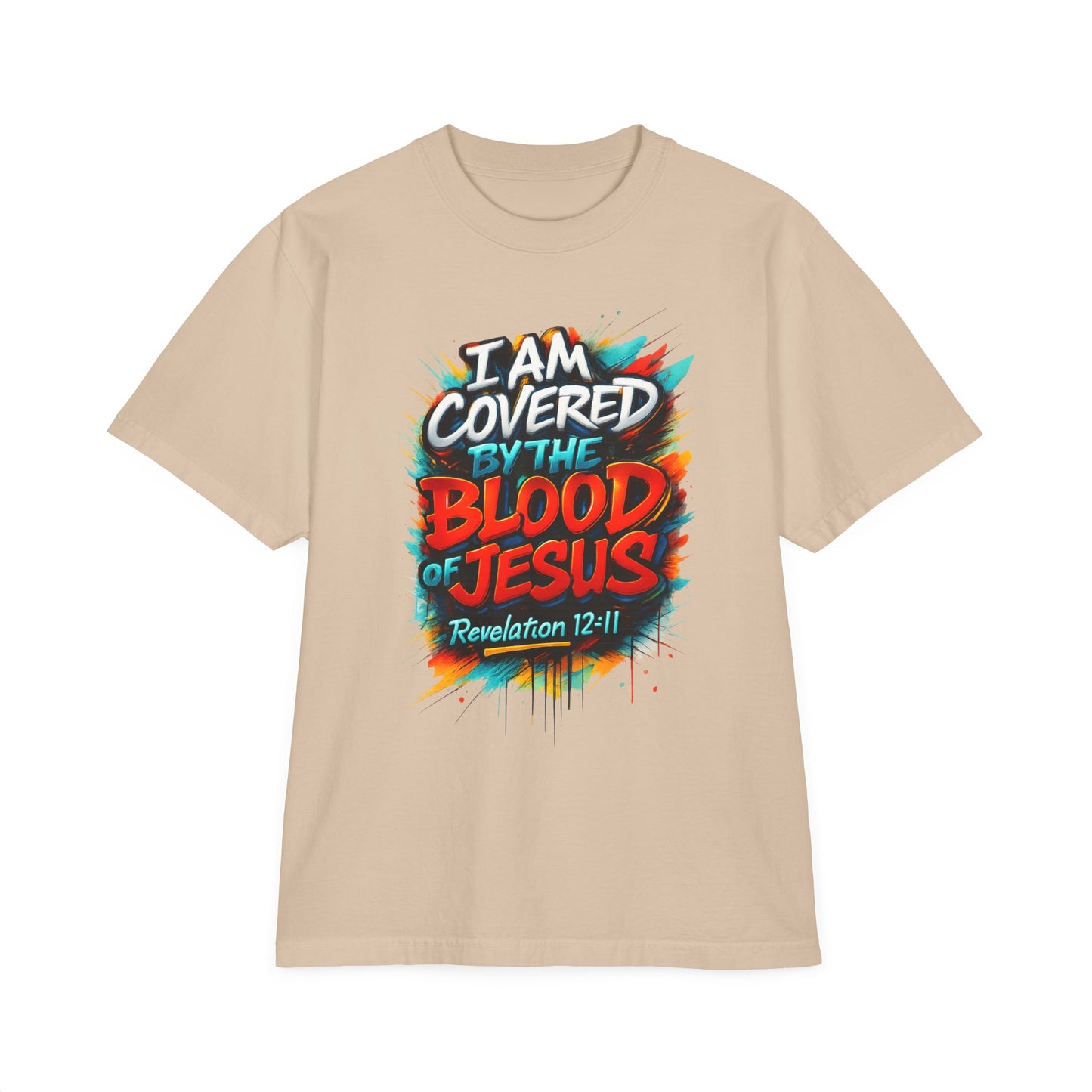 Covered by the Blood of Jesus T-Shirt — Revelation 12:11 Christian Tee