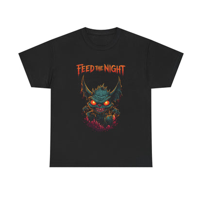 Feed the Night T-Shirt — Glow-Eyed Monster Graphic Tee