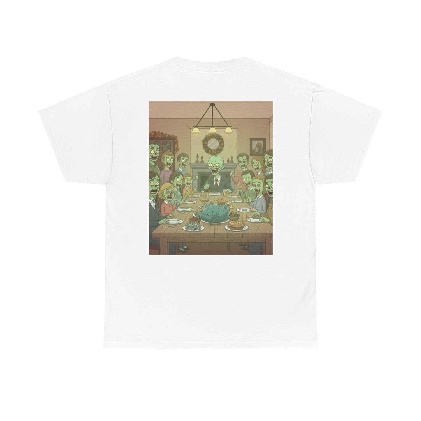 Zombie Feast Unisex Tee | Funny Graphic T-Shirt for Halloween, Horror Lovers, Unique Gift, Casual Wear, Party Shirt