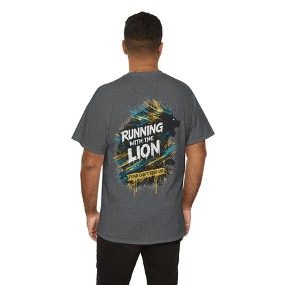 Running With the Lion Christian T-Shirt - product view