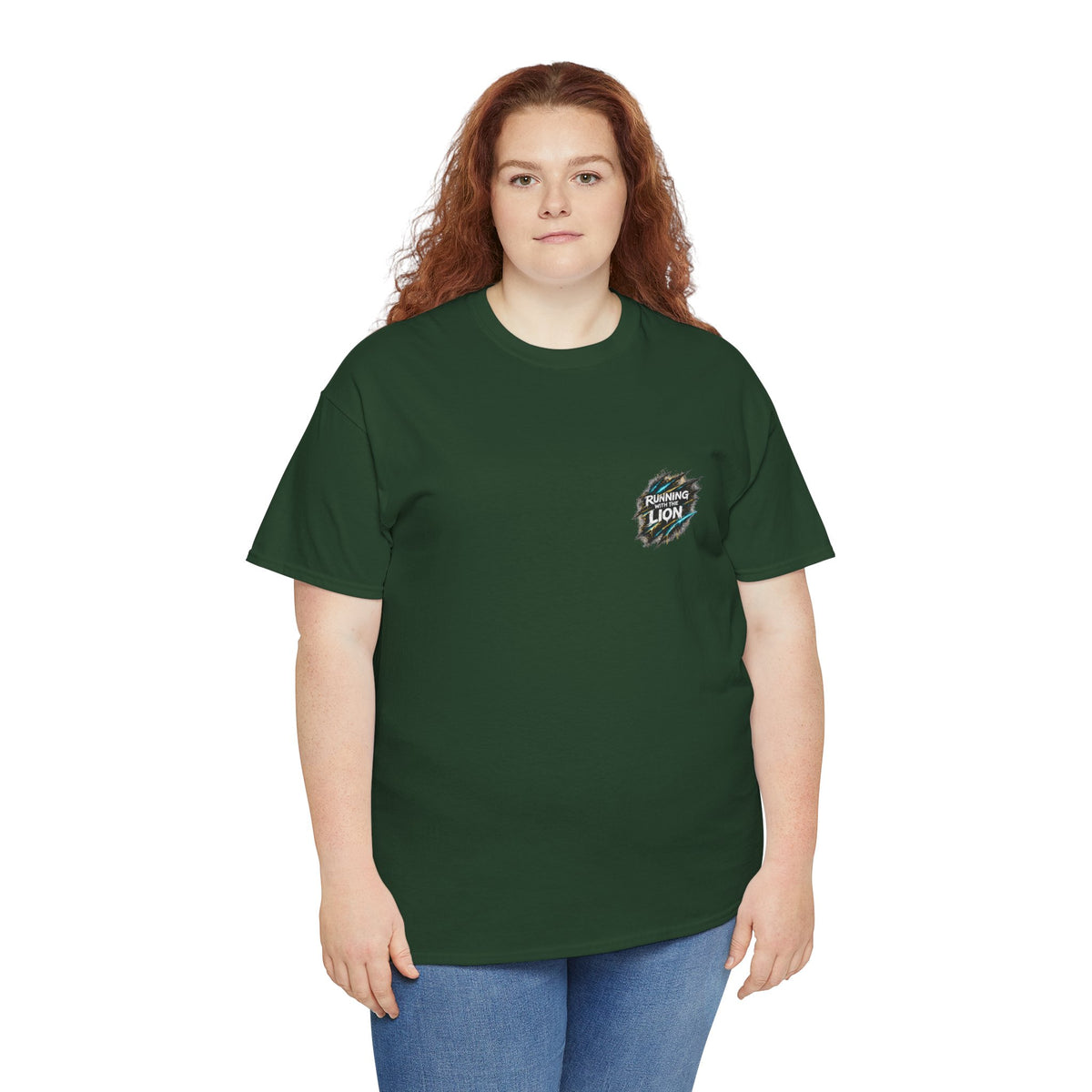 Running With the Lion Christian T-Shirt - product view