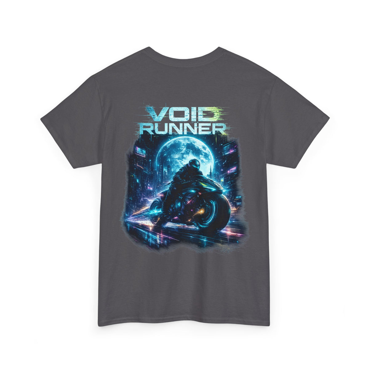 Void Runner Sci-Fi Motorcycle T-Shirt - product view