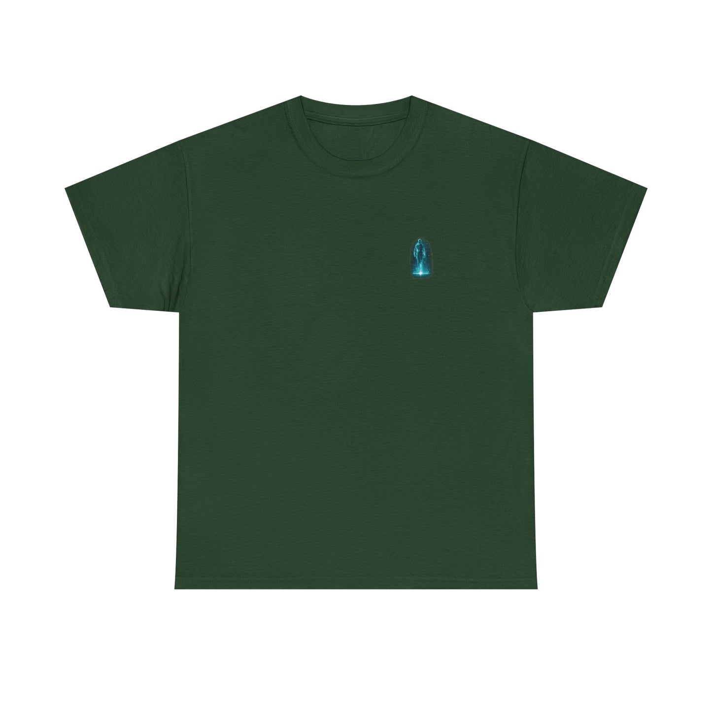 Ghost in the Grid Cyberpunk T-Shirt | Holographic Digital Ghost Sci-Fi Graphic Tee