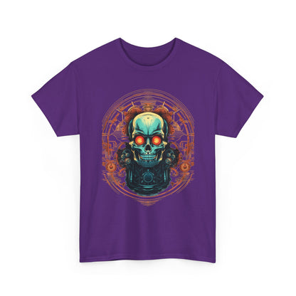 Steampunk Skull T-Shirt | Copper Gear Graphic - product view