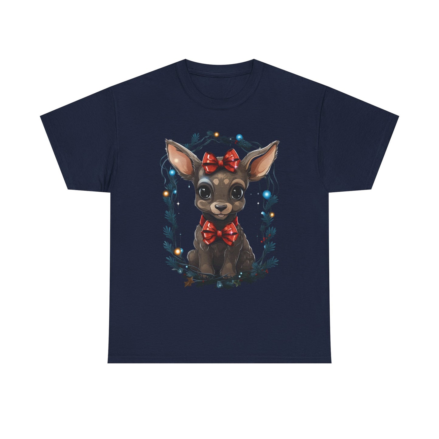 T-Shirt — Cute Chihuahua Puppy with Red Bows Christmas Graphic Tee