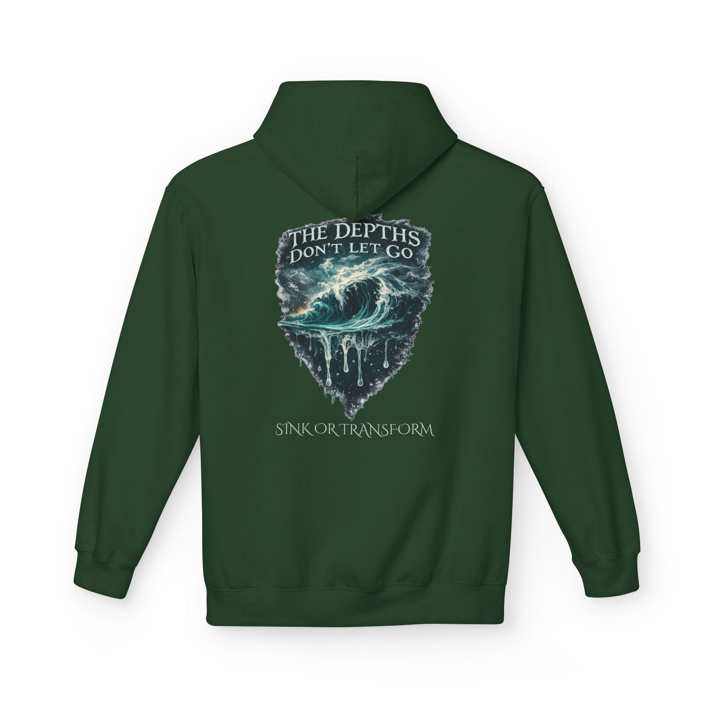 “The Depths Don’t Let Go” Ocean Wave Hoodie