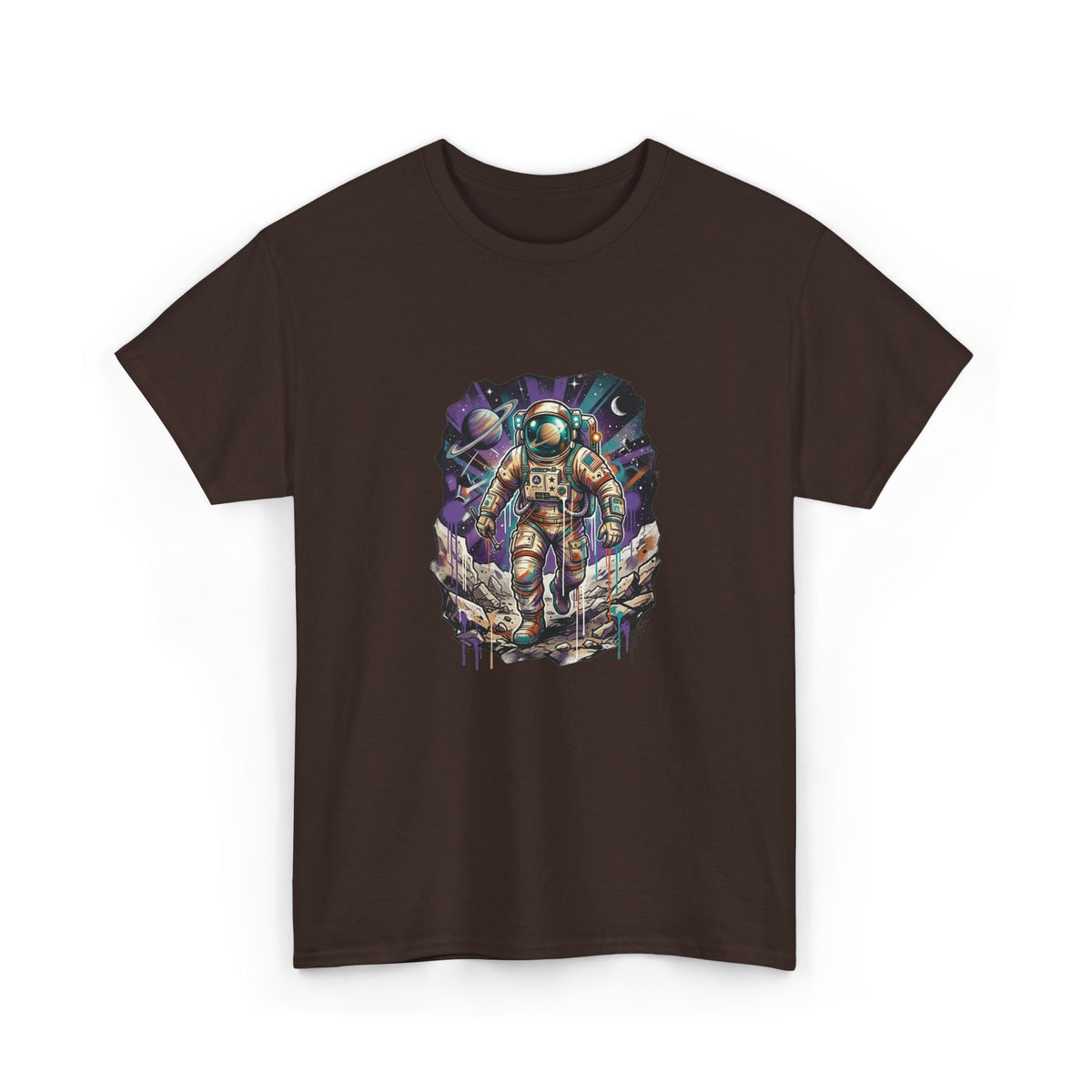Cosmic Drifter Graffiti Astronaut T-Shirt