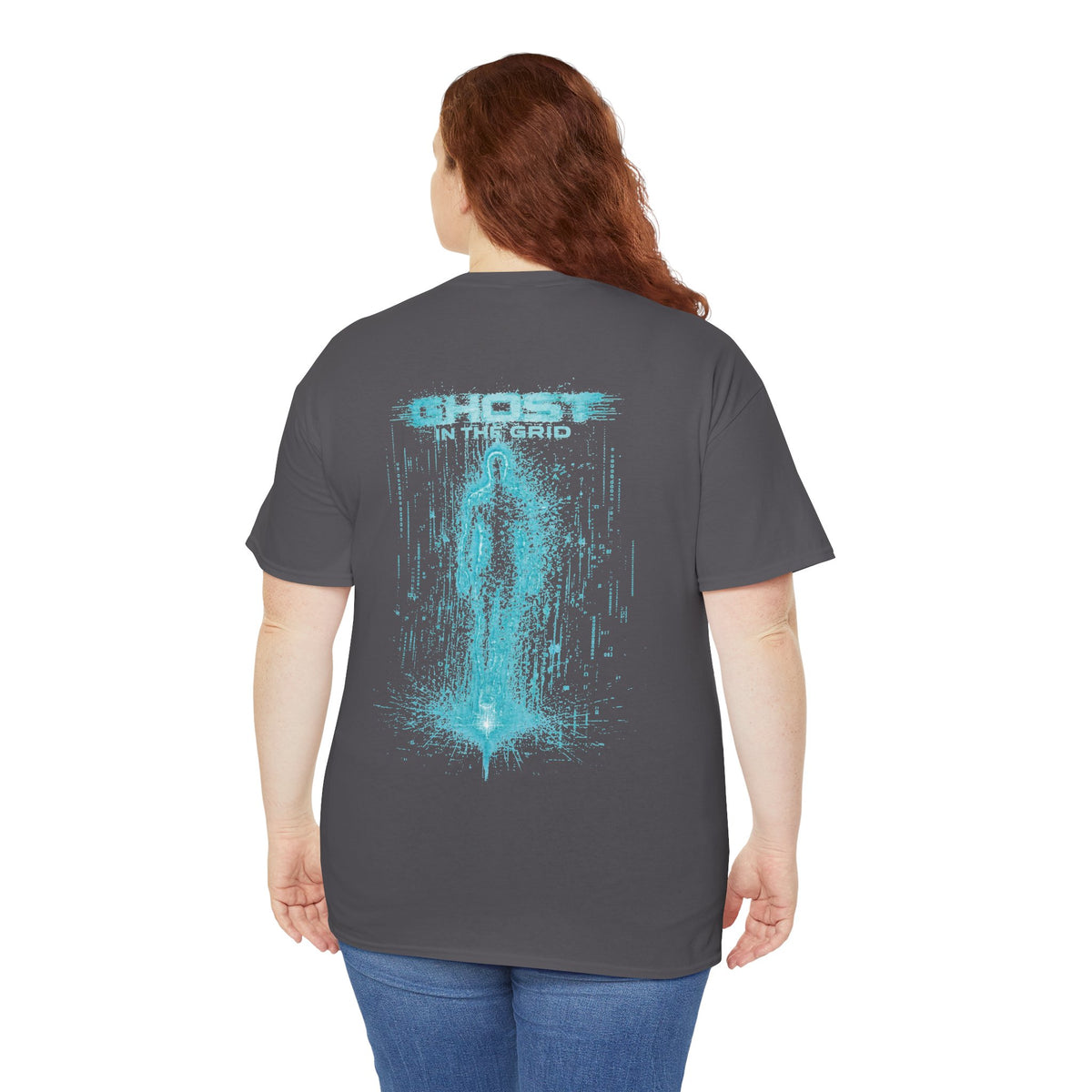 Ghost in the Grid Cyberpunk T-Shirt - product view
