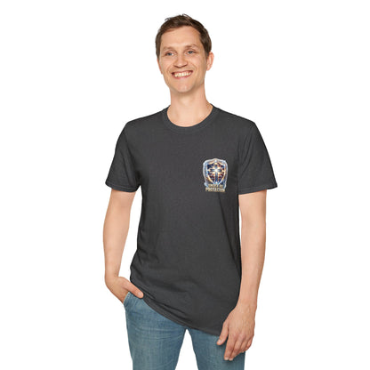 Armor of God Christian T-Shirt | Defend Freedom Faith Graphic Tee | Under His Protection Bible Shirt