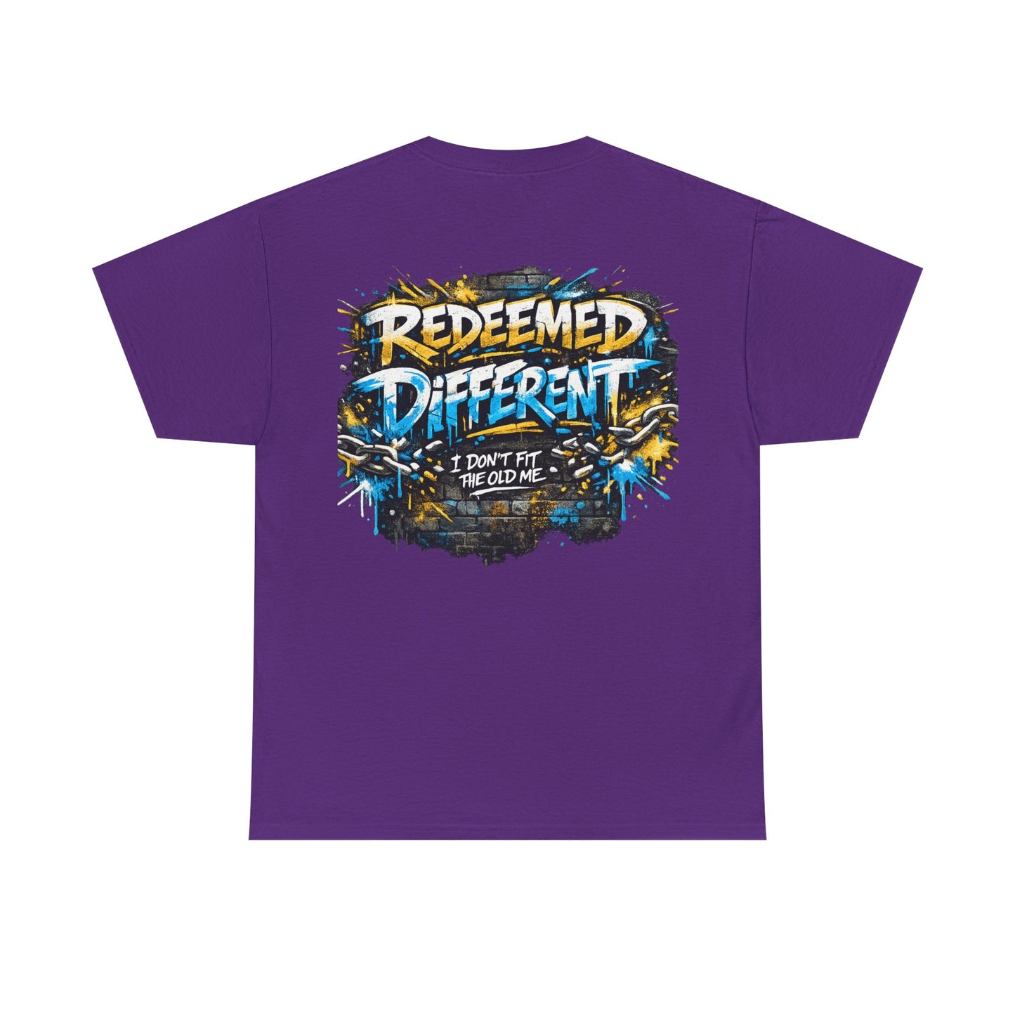 Redeemed Different Christian Graphic T-Shirt | Faith Streetwear Graffiti Tee