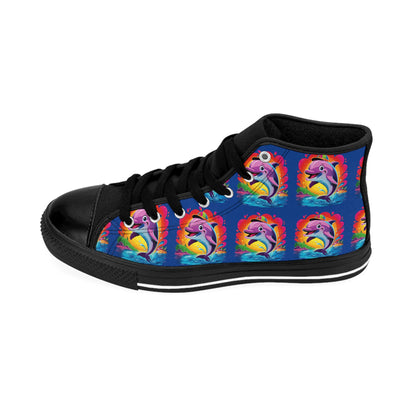Vibrant High-Top Sneakers, Colorful Casual Shoes for Women, Trendy Footwear, Unique Gift for Her, Festival Ready