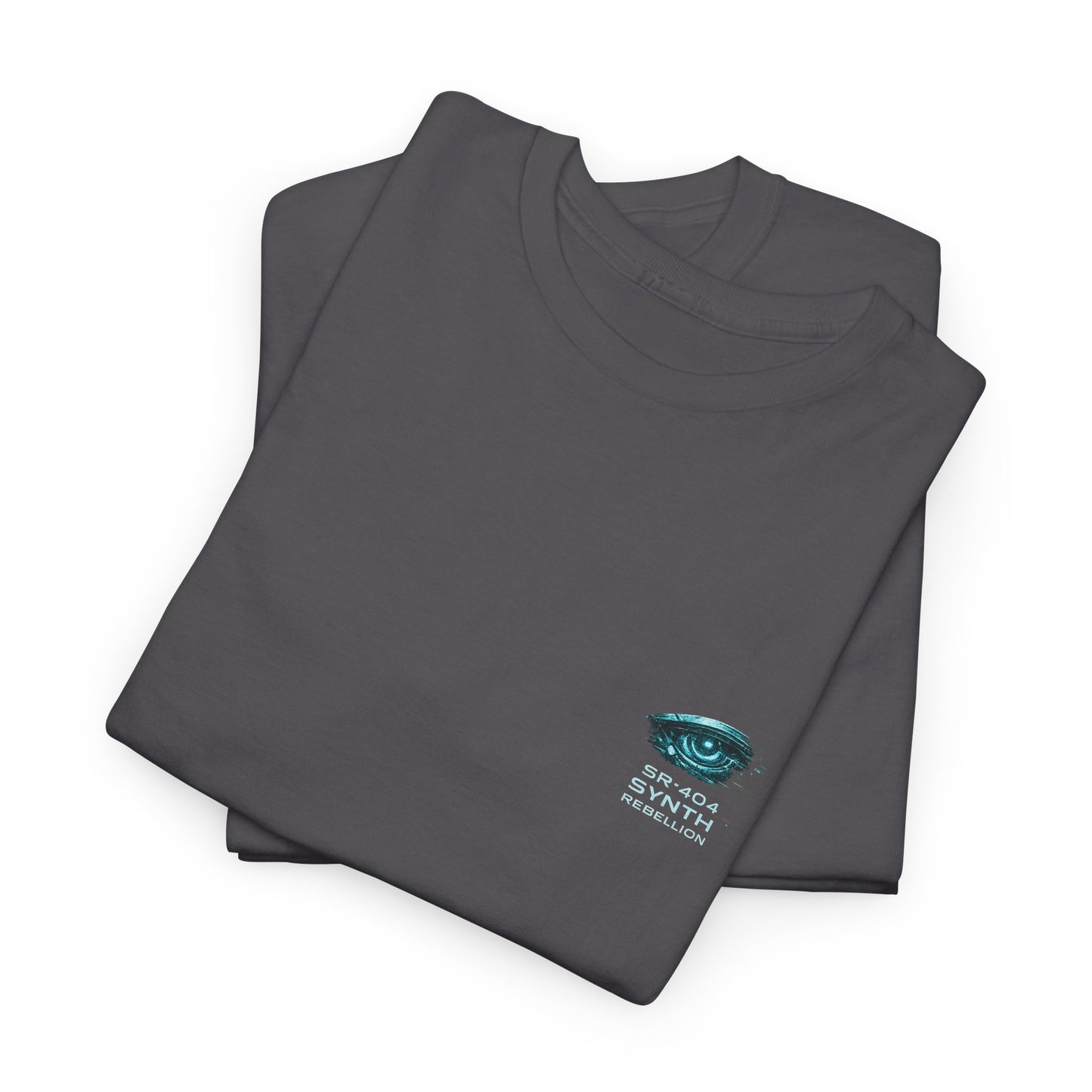 Synth Rebellion Cyberpunk T-Shirt | Born Human Upgraded by Chaos Futuristic Graphic Tee