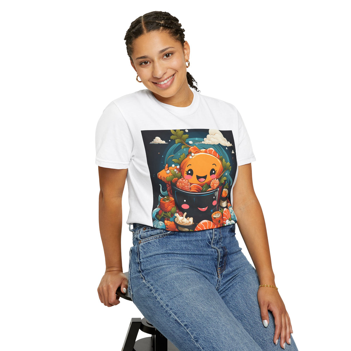 Cute Ramen Bowl T-Shirt | Foodie Graphic Tee - product view