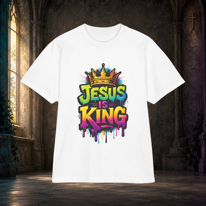 Jesus Is King Front & Back Graffiti T-Shirt - product view