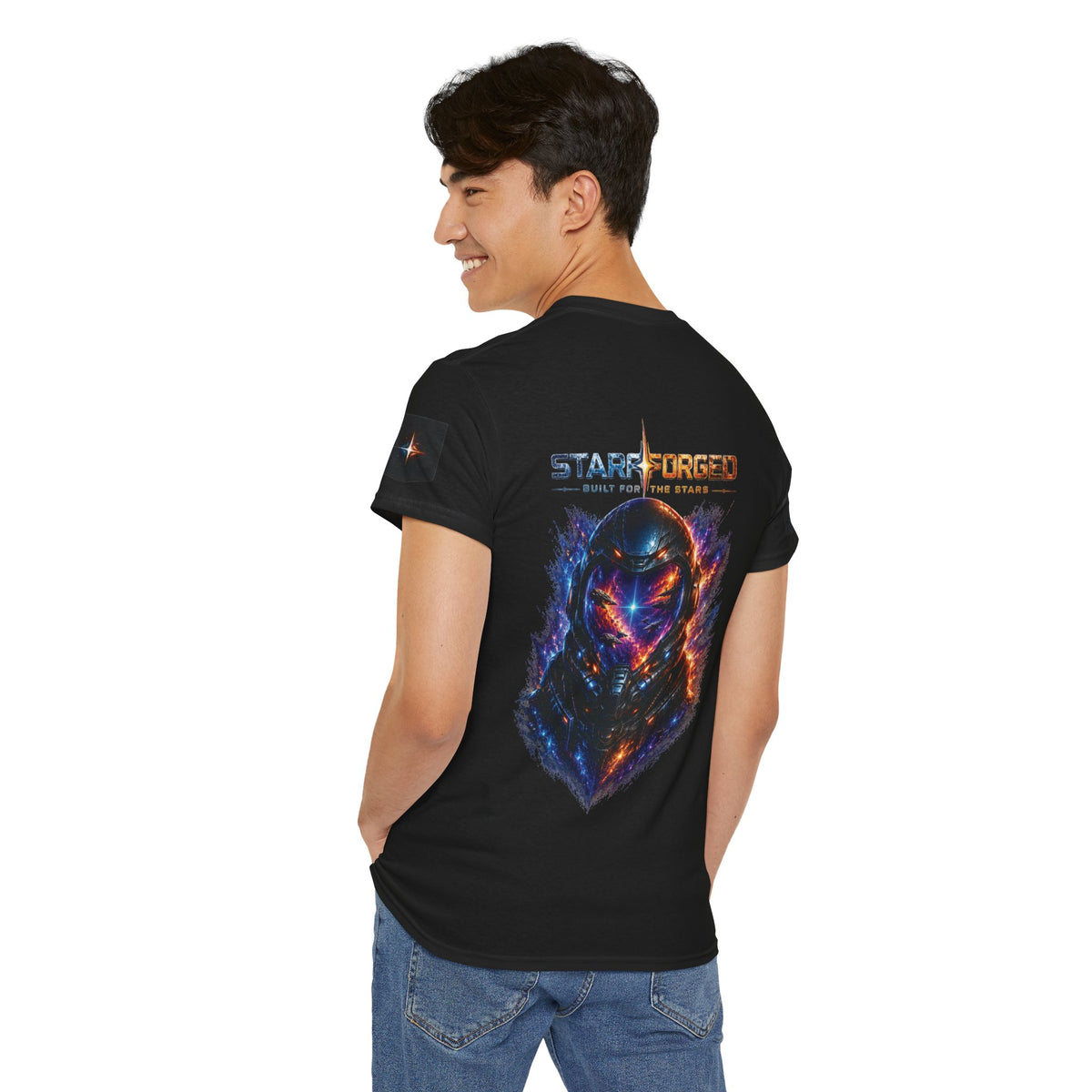 Starforged Built for the Stars Sci-Fi T-Shirt - product view
