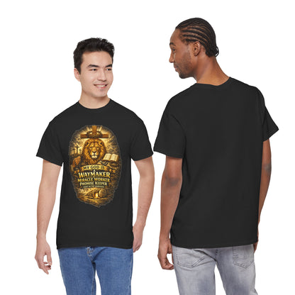 Lion of Judah Waymaker Christian T-Shirt - product view