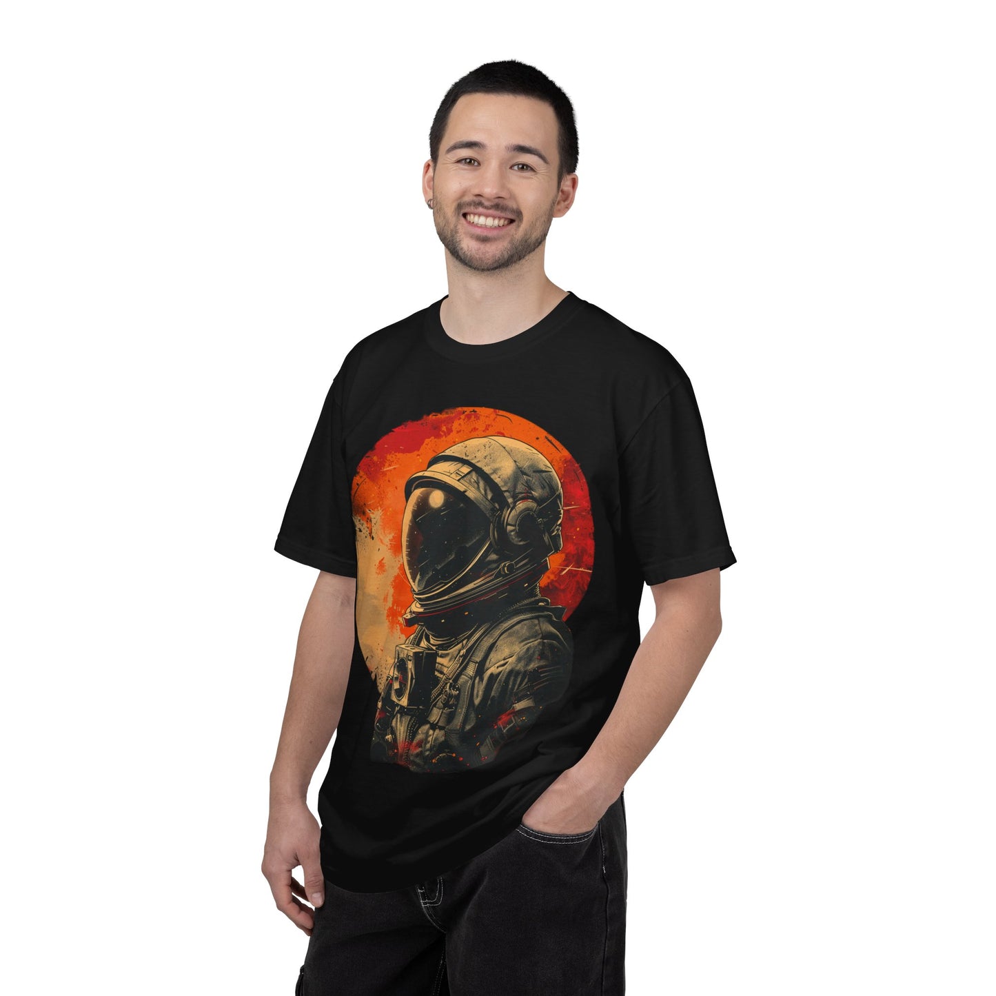 Astronaut Retro Moon T-Shirt — Vintage Space Helmet Graphic Tee