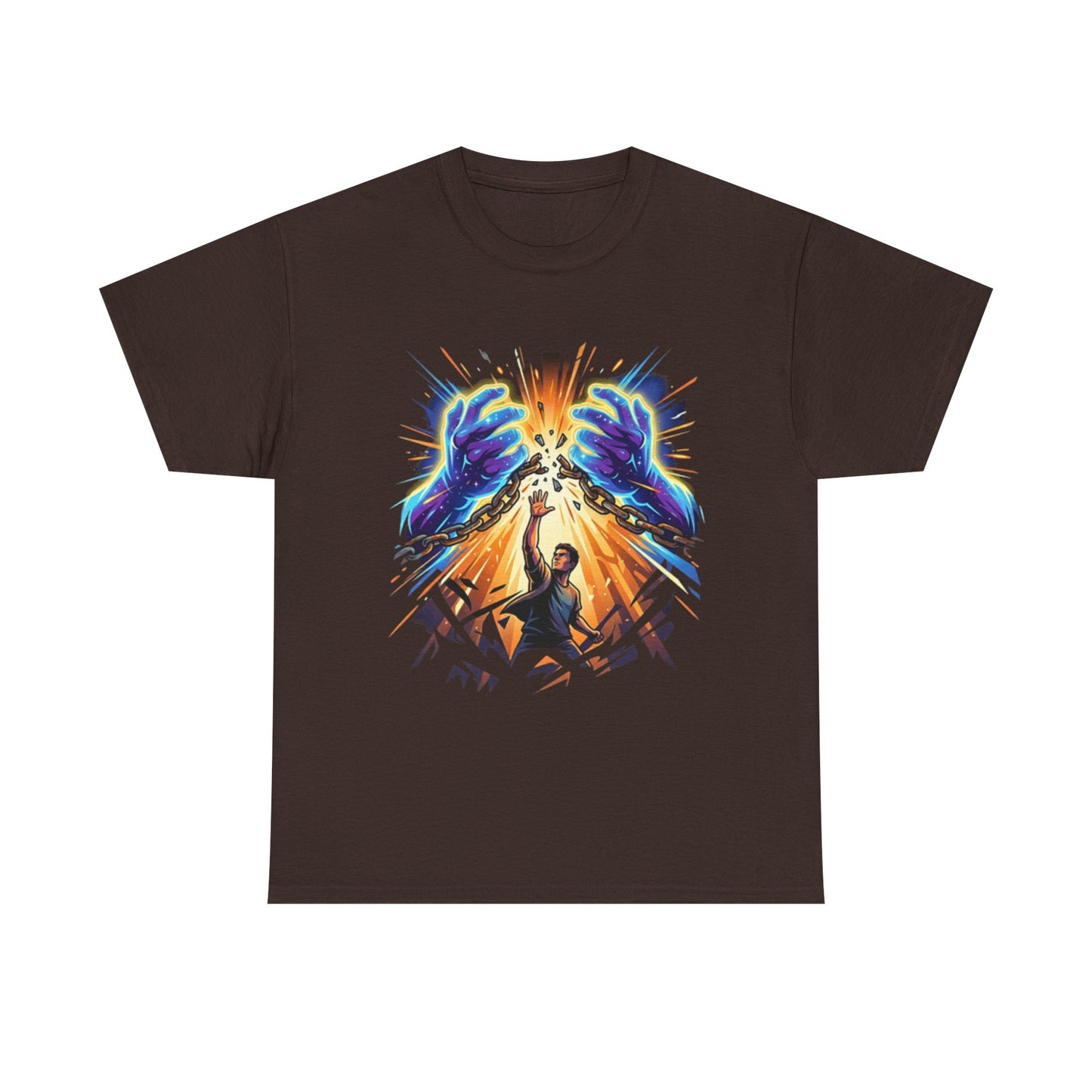 Graphic Tee — Cosmic Guardian Breaking Chains