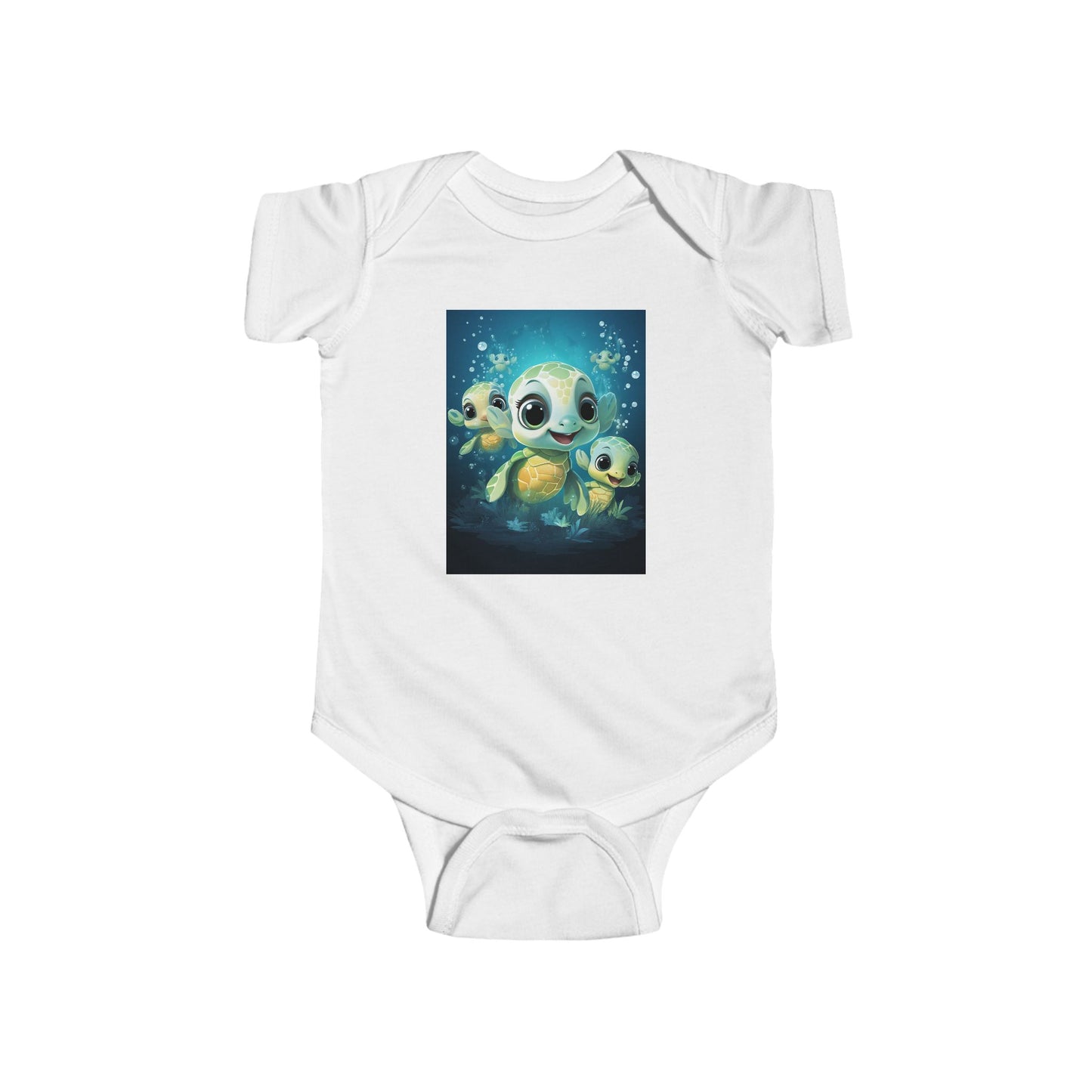 Cute Sea Turtle Baby Bodysuit — Adorable Ocean Turtle Infant Onesie
