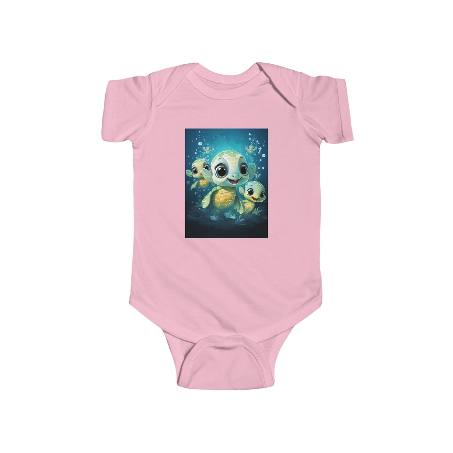 Cute Sea Turtle Baby Bodysuit — Adorable Ocean Turtle Infant Onesie