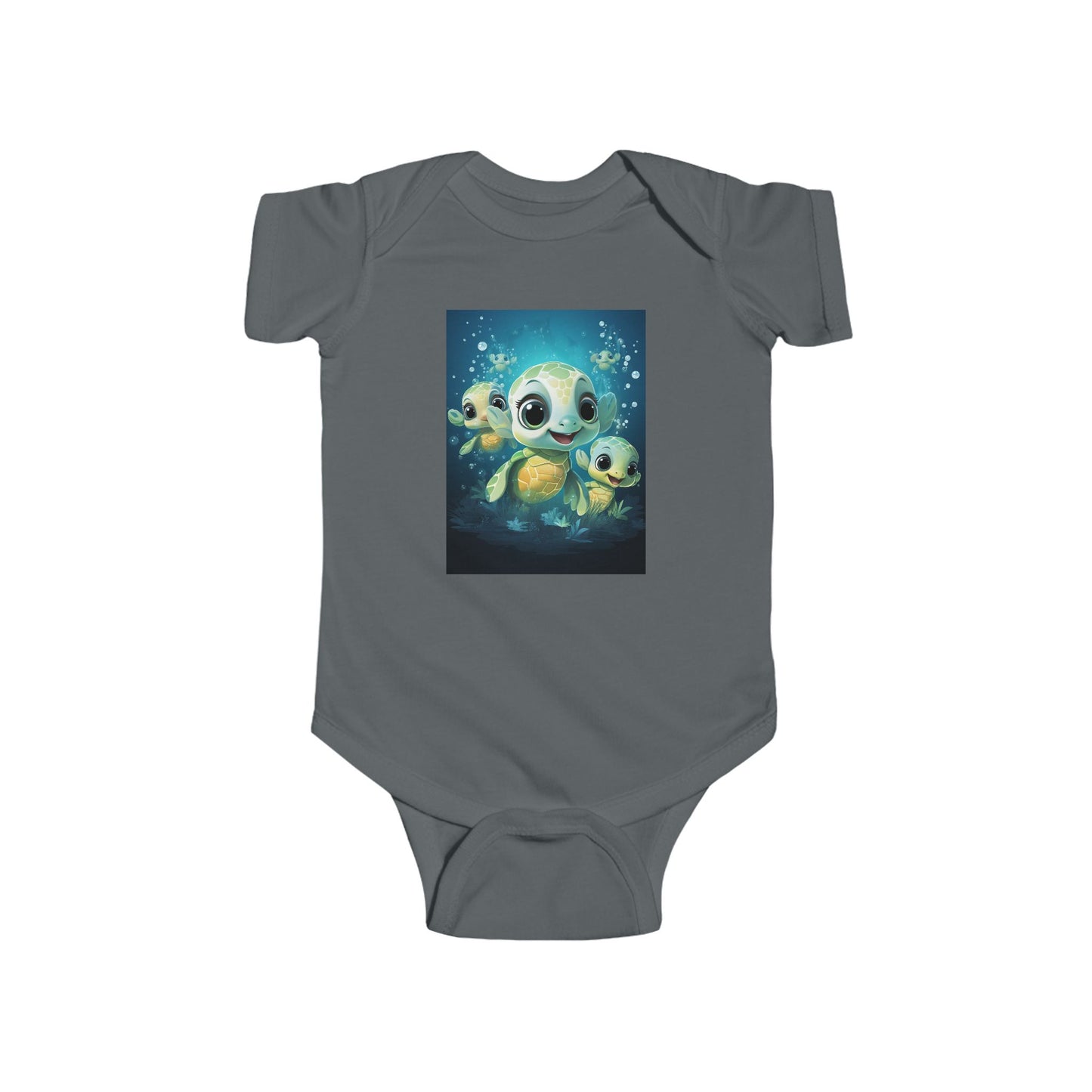 Cute Sea Turtle Baby Bodysuit — Adorable Ocean Turtle Infant Onesie