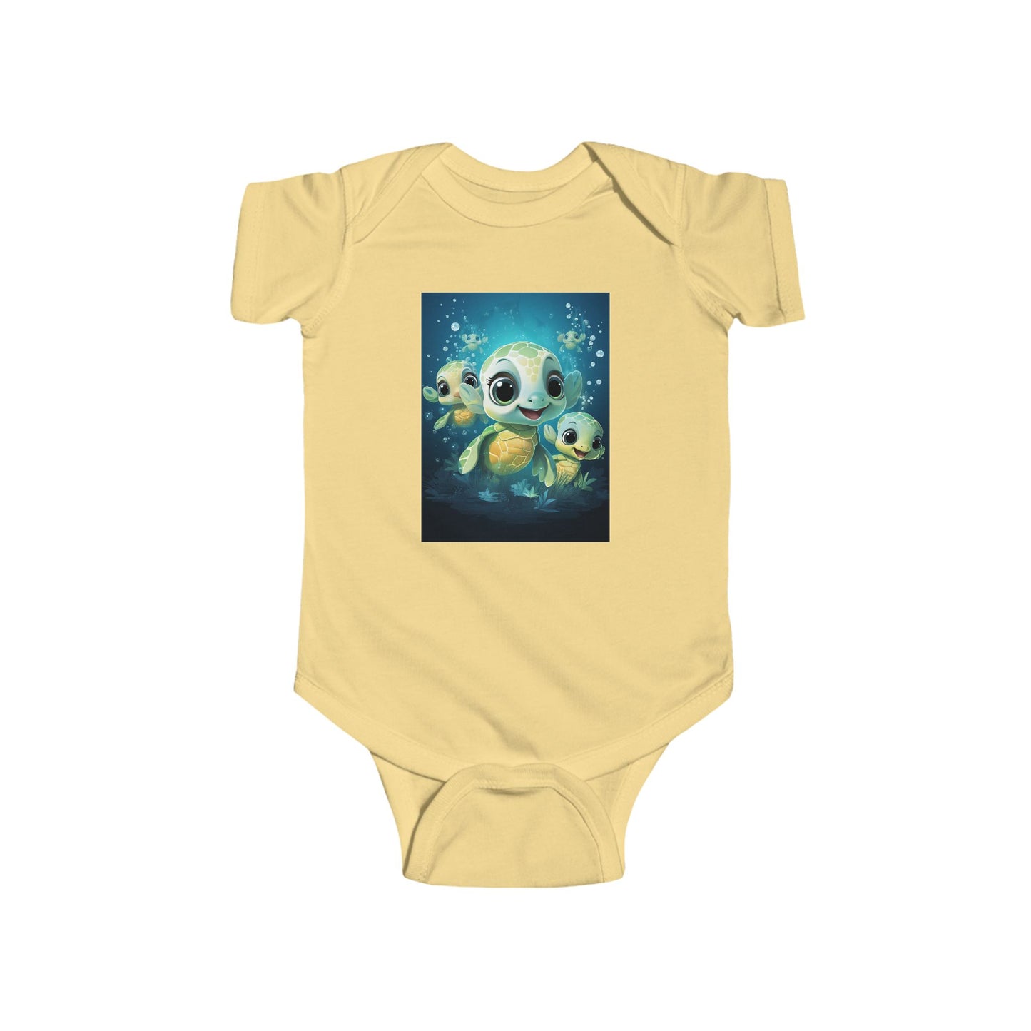 Cute Sea Turtle Baby Bodysuit — Adorable Ocean Turtle Infant Onesie