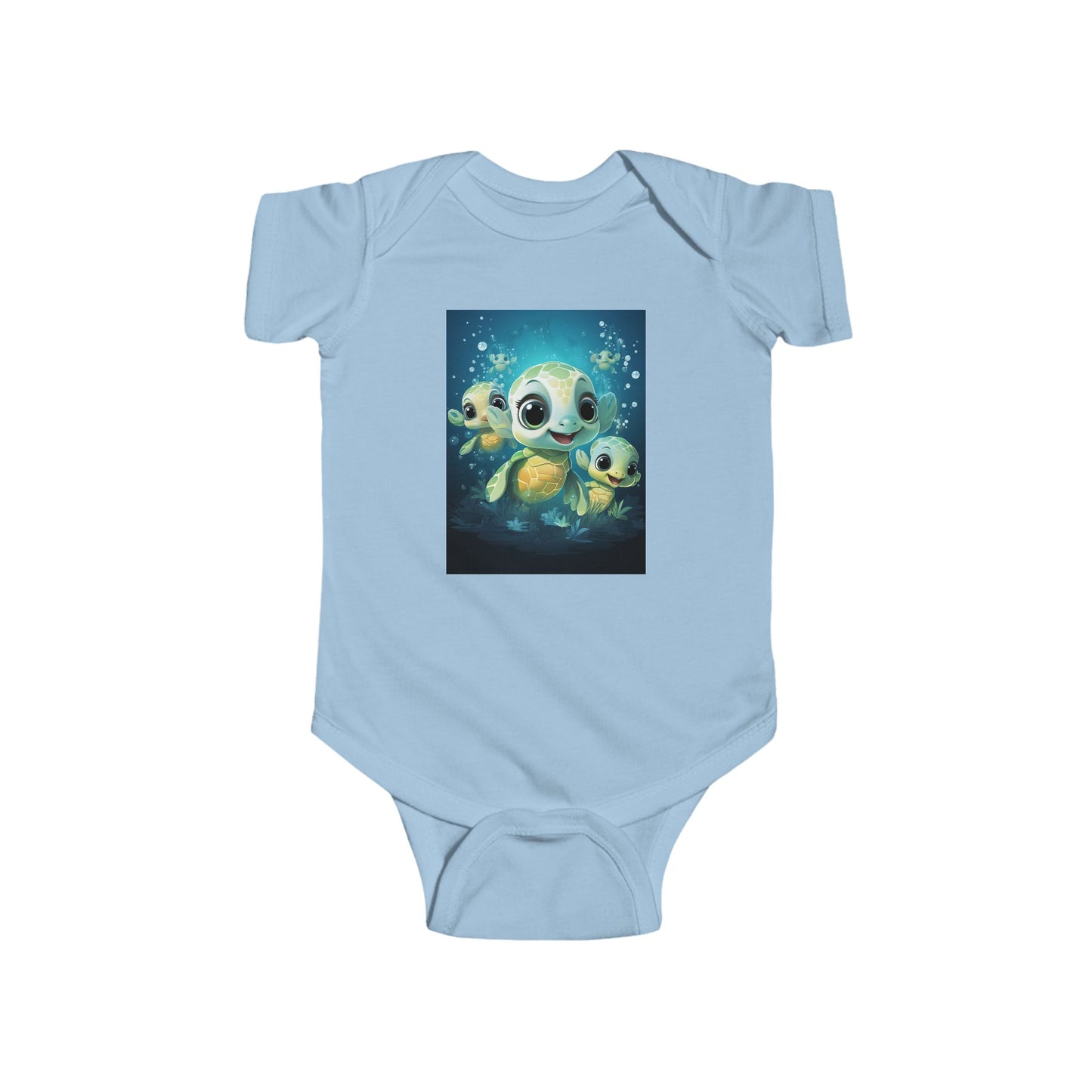 Cute Sea Turtle Baby Bodysuit — Adorable Ocean Turtle Infant Onesie